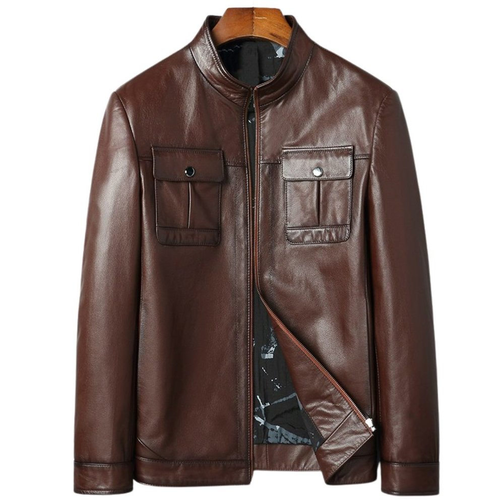 Bashwood Handmade Mens Sleek Front Pocket Genuine Lambskin Leather Ja